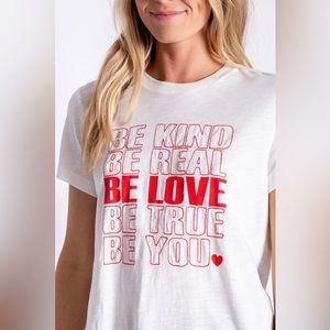 P.J Salvage BE LOVE T-shirt